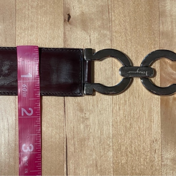 Salvatore Ferragamo Leather double Gancini belt vintage main image 6